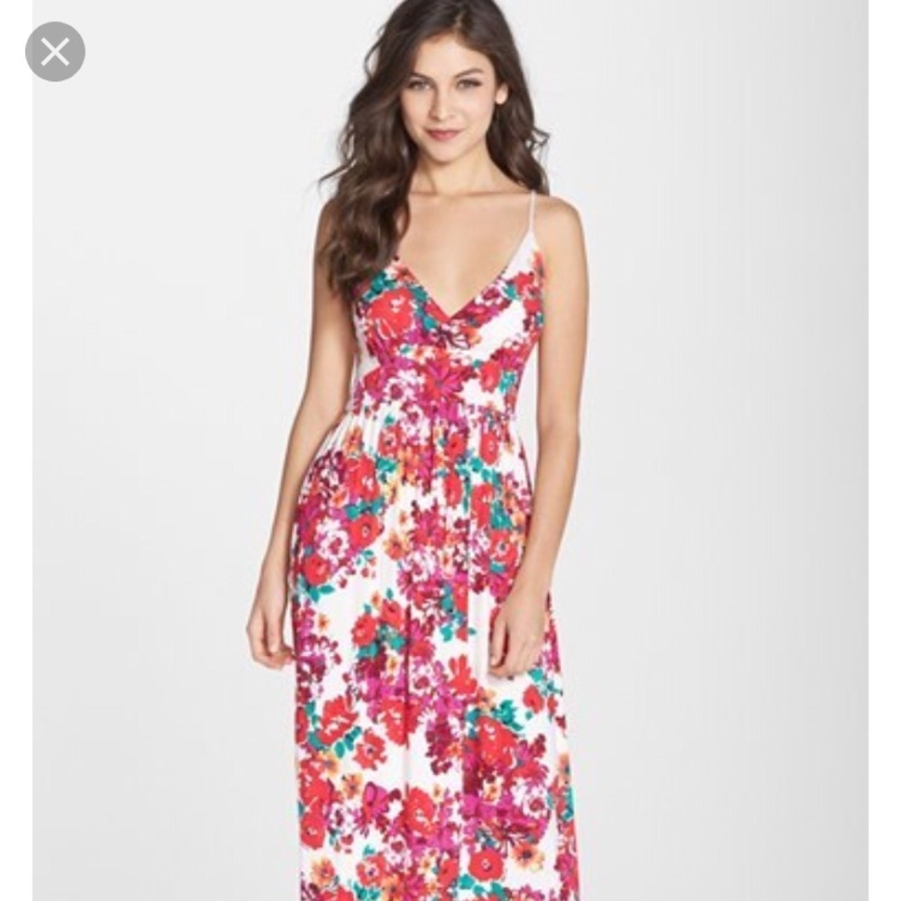 NWT Felicity & Coco Jersey floral maxi dress M